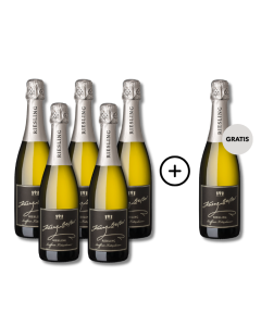 5 plus 1 Lauffener Riesling Sekt trocken