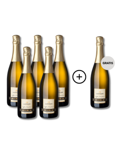 5 plus 1 Spätburgunder Blanc de noirs Sekt brut